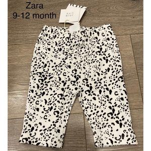 NWT Zara baby girl 9-12 month animal print pants
